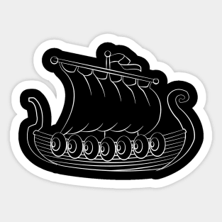 Skellige Viking Boat Sticker